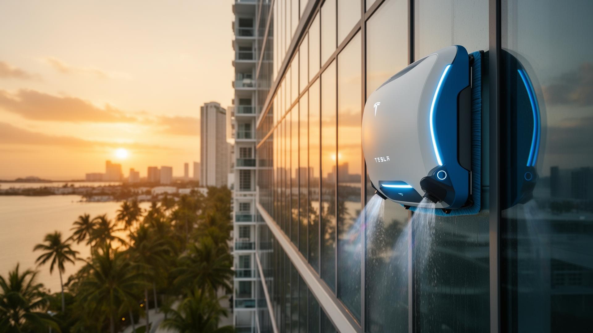 Autonomous robotic window cleaning on a Miami condominium